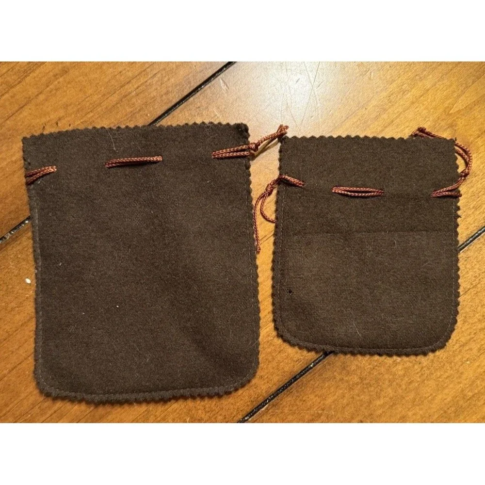 Drawstring Jewelery Pouches Galeria Cano Brown 2